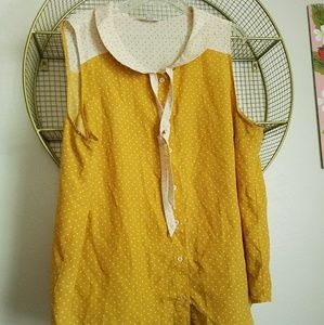 Modcloth mustard yellow top